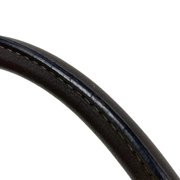 LOEWE Amazona 36 - Beige Dark Brown Suede Leather Handbag 537-060325 - Picture 7 of 11